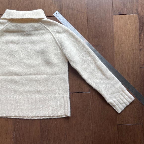 Sunday Best Polo Angora and Lamb's Wool Sweater Cream - Picture 3 of 10